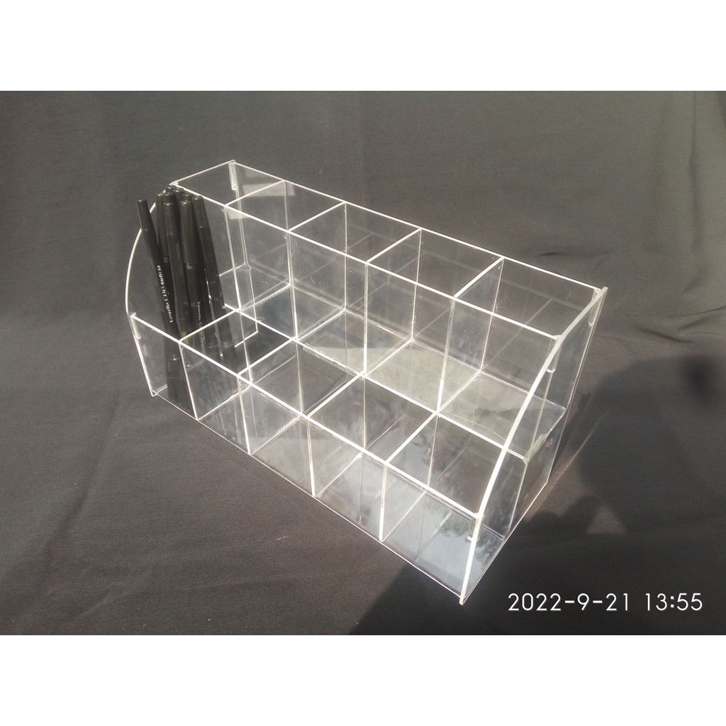 

Ready Display pulpen akrilik 2 tingkat / Etalase tempat pulpen Ori!!