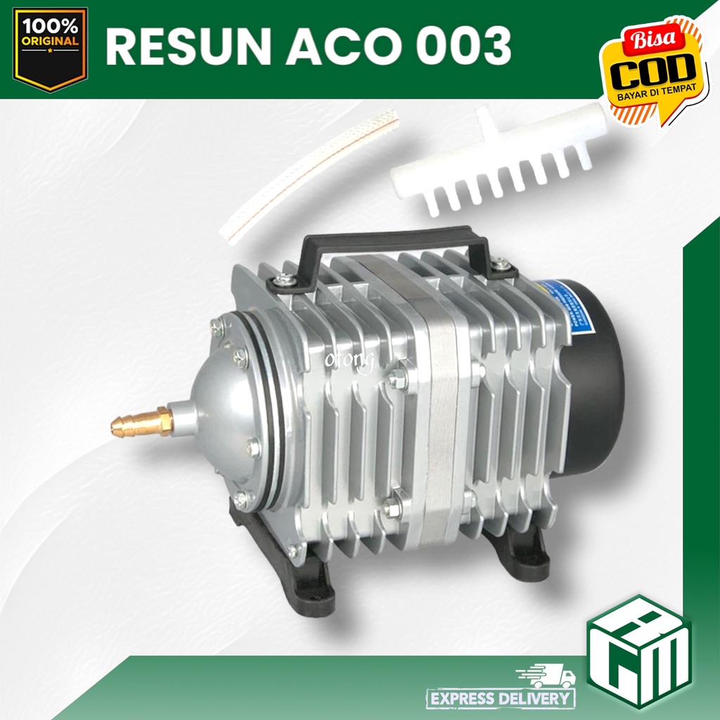 RESUN ACO 003 ACO003 mesin gelembung udara aerator kolam aquarium