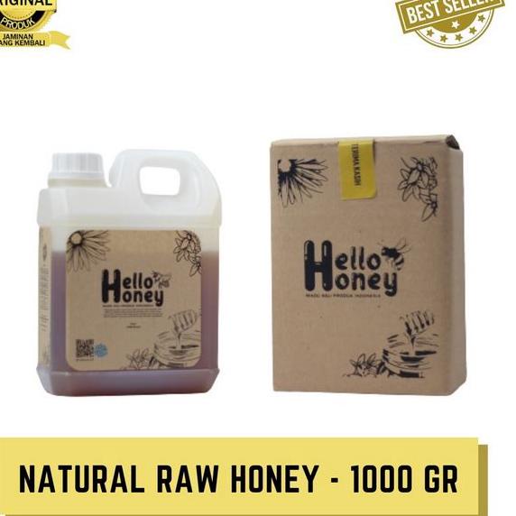 

✭ Hello honey 1kg (Manis) | Murni Asli Natural Raw Honey | Hutan Baduy Khas Uray Original 100% ☻