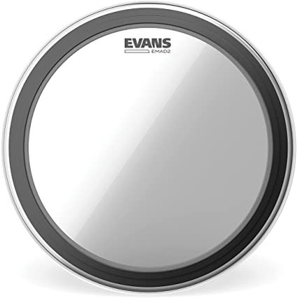 Terlaris Evans Emad 2 Clear Bass Drum Head 20 Inch Bd20Emad2 2 Ply