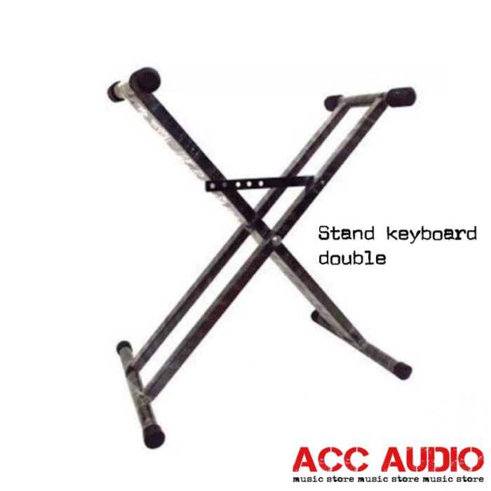 Terlaris Stand Keyboard Double / Kaki Keyboard Double