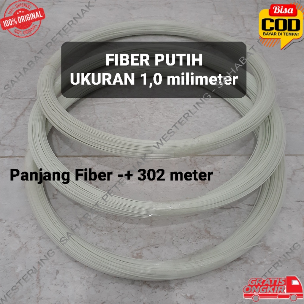 RUJI FIBER SANGKAR SANGKRIP DONDANG FIBER PUTIH 300 METER