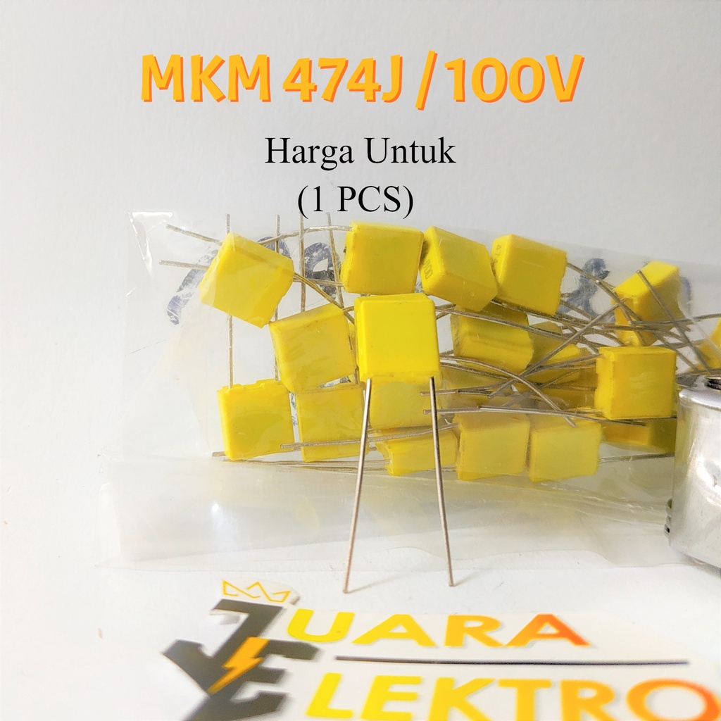 Capasitor Milar MKM 474J / 100V | Kapasitor Milar MKM 474 J / 100 Volt