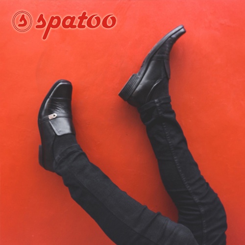KULIT ASLI Garansi Uang Kembali - Original Spatoo - Sepatu Pantofel Terbaru Tahun 2021 178 Hitam