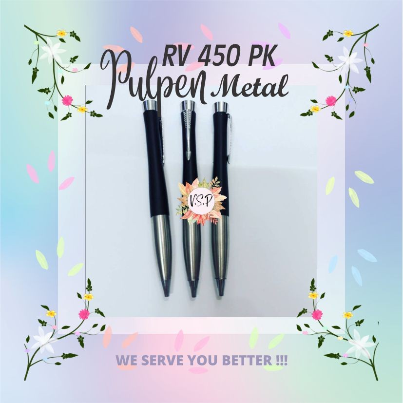 

Pulpen Metal PK RV 450 / Souvenir Wedding Seminar kit Murah