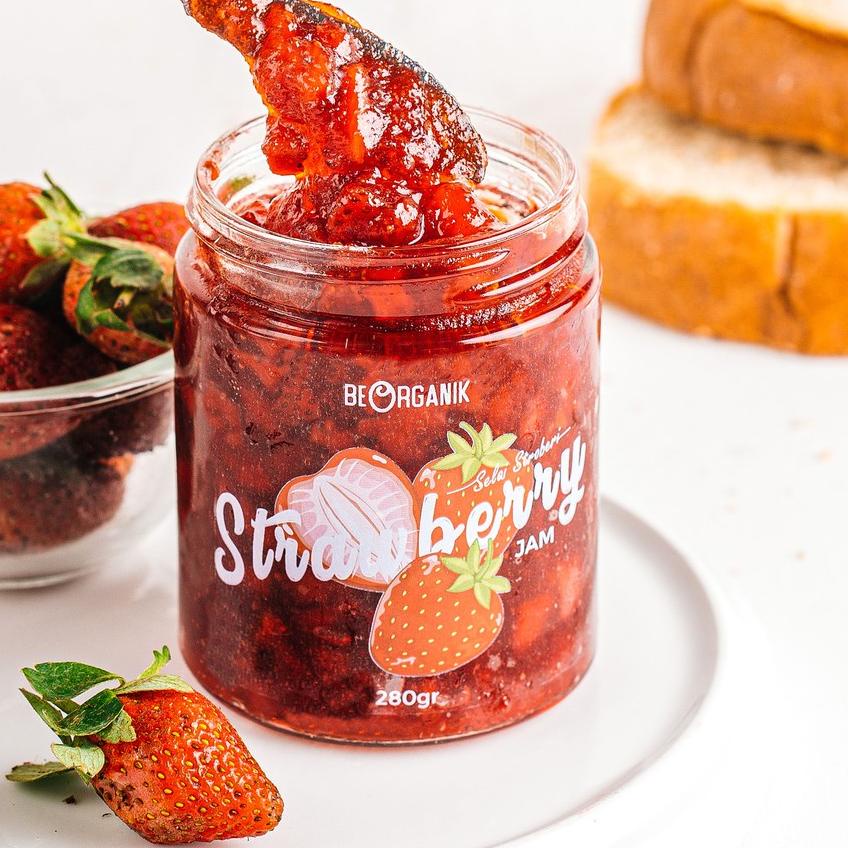 

▼ Beorganik Strawberry Jam / Selai Stroberi 280gr ➮