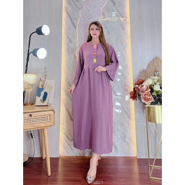 Gamis Aurora Bahan Rayon LD 120 cm PB 135 cm