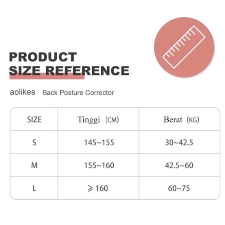 Aolikes Penyangga Punggung Dada Terapi Penegak Bungkuk Posture back support modeling pramugari