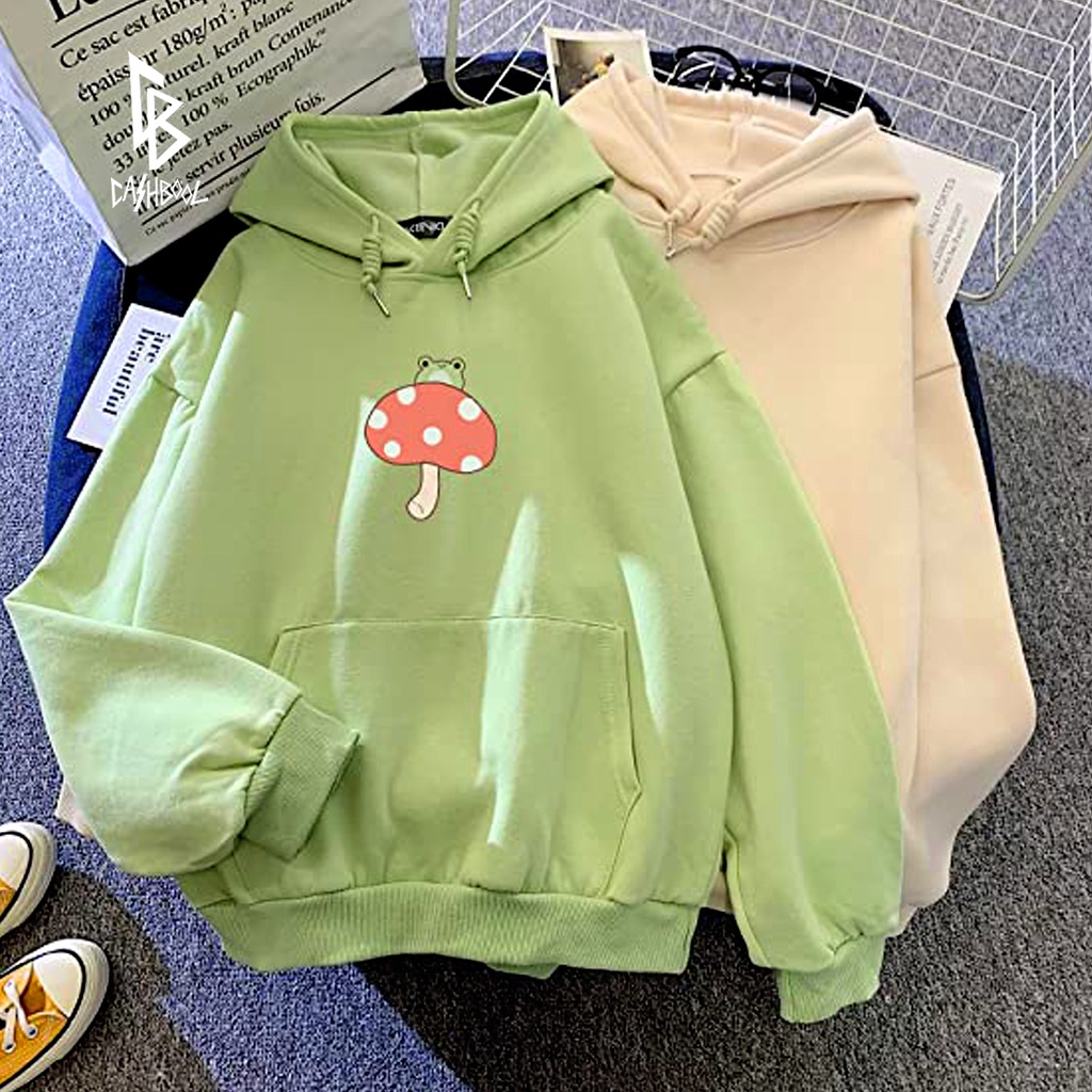 CASHBOOL JAMUR Sweatshirt  HOODIE Oversize Size M-XXL ( Pria &amp; Wanita )