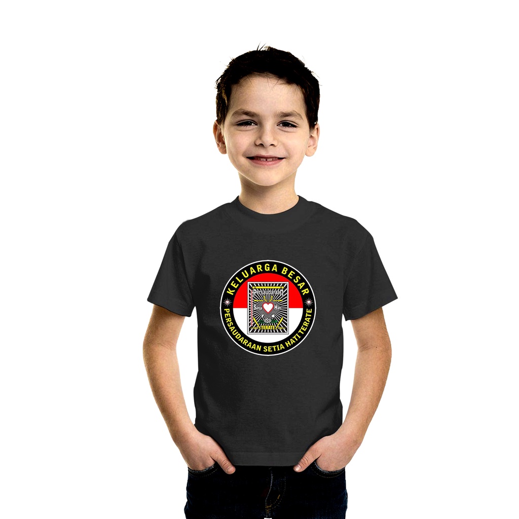 Kaos anak KELUARGA BESAR PSHT Tshirt baju anak distro cotton combed 30s UNISEX pakaian anak PENCAK S