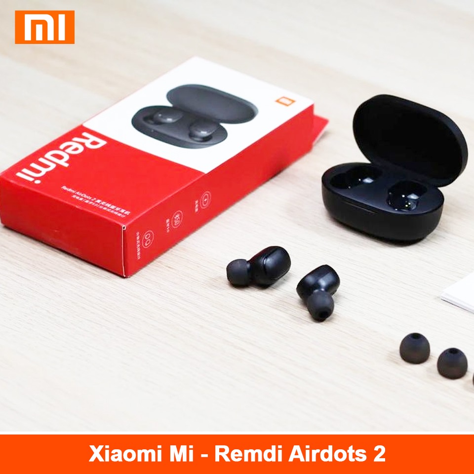 Headset Xiaomi MI AirDots 2 Wireless Bluetooth 5.0 Charging Earphones In-Ear stereo Super bass