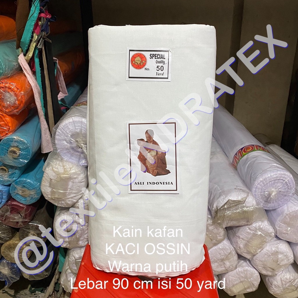 ( per 1 roll ) Kain mori kafan tebal CAP IBU DAN ANAK gulung gulungan lebar 90 cm isi 45 meter bahan kafan jenasah jenazah media membatik batik saringan tahu kopi teh susu kedelai makanan nasi kain pola celana baju belajar jahit menjahit kantong celana