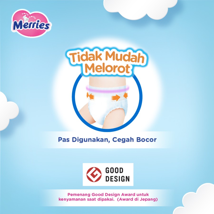 Merries Baby Diapers Pants M 28 / Popok Bayi