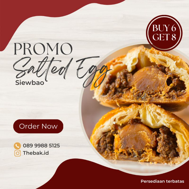 

PROMO Bakpao Panggang Salted Egg Beli 6 Dapat 8