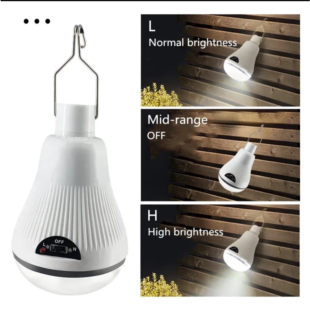 LED solar light bulb outdoor waterproof GR-20leds Lampu solar Gantung