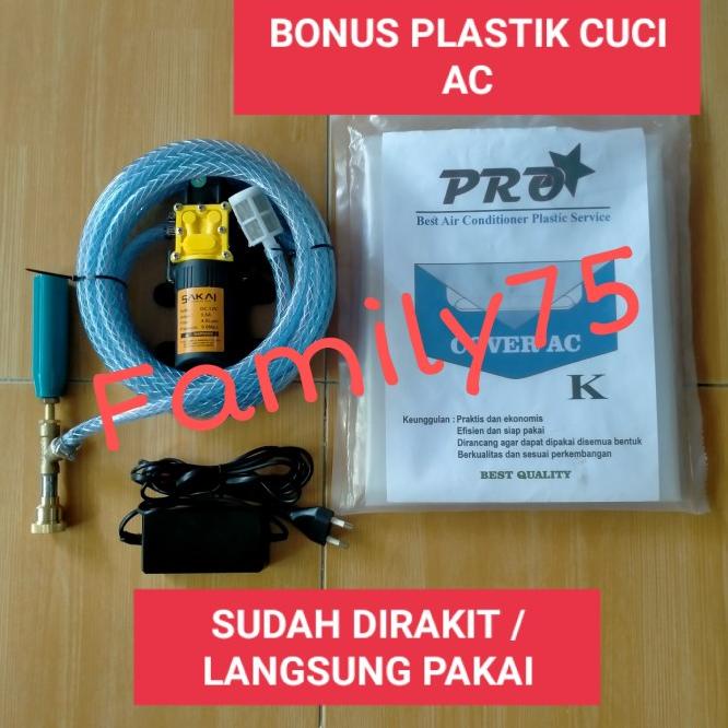 Alat Steam Cuci Motor Ac Mobil Paket Plastik Cuci Ac Pompa Dc Stim