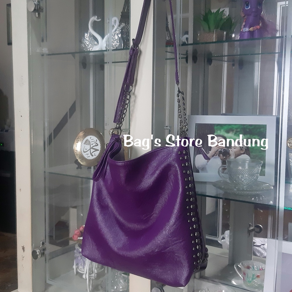 Tas Selempang Rivet Gaya Korea New