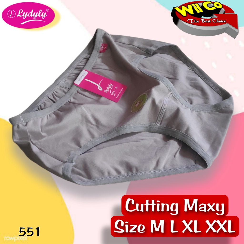 K551 - (Harga Per 1 Potong) CELANA DALAM WANITA MAXY PAKAIAN WANITA PAKAIAN DALAM BRAND LYDYLY SIZE M - XXL