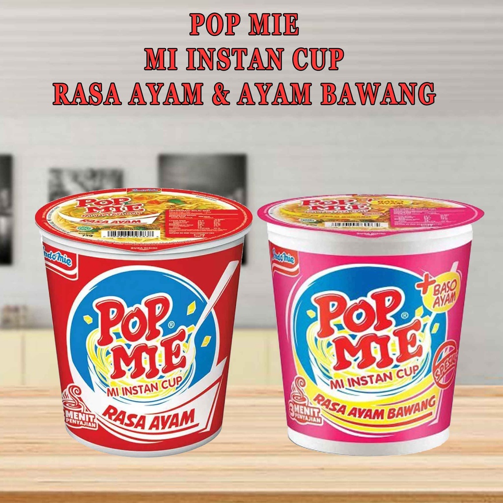 

POP MIE * RASA AYAM BAWANG * RASA AYAM * 75g