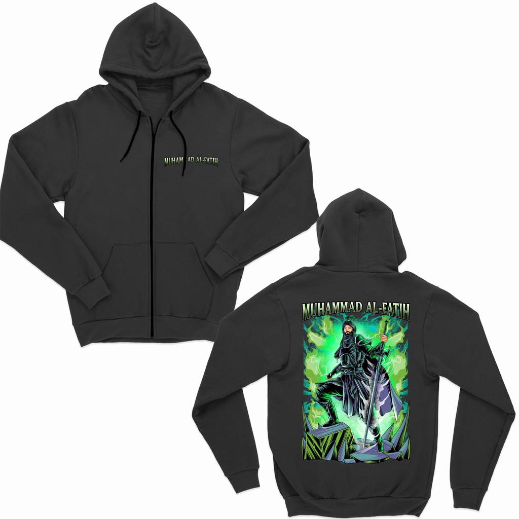JAKET ZIPPER ISLAMI MUHAMMAD AL FATIH BIG SIZE JUMBO