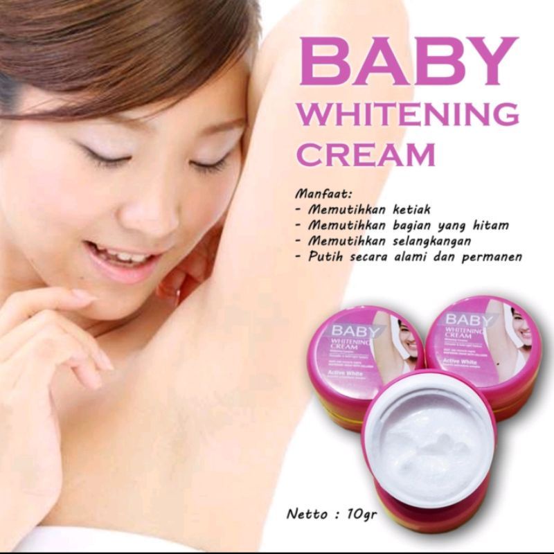 BABY WHITENING PREMIUM CREAM PINK PENCERAH KETIAK DAN SELANGKANGAN SUPAYA PUTIH BERSIH BERSERI