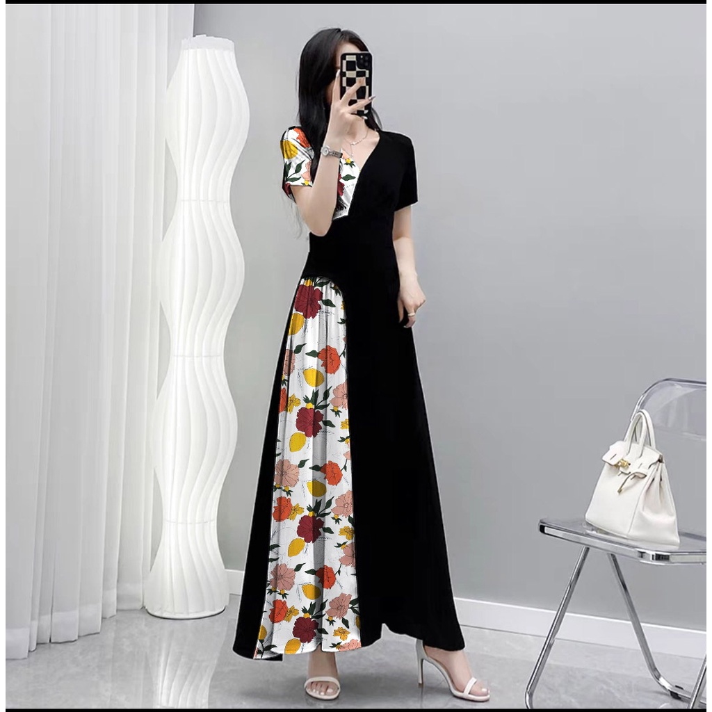 [MCFK] Longdress Latida / Dress Wanita Korea / Londress Wanita Mewah Elegant / Dress Model Baru / Gaun Wanita