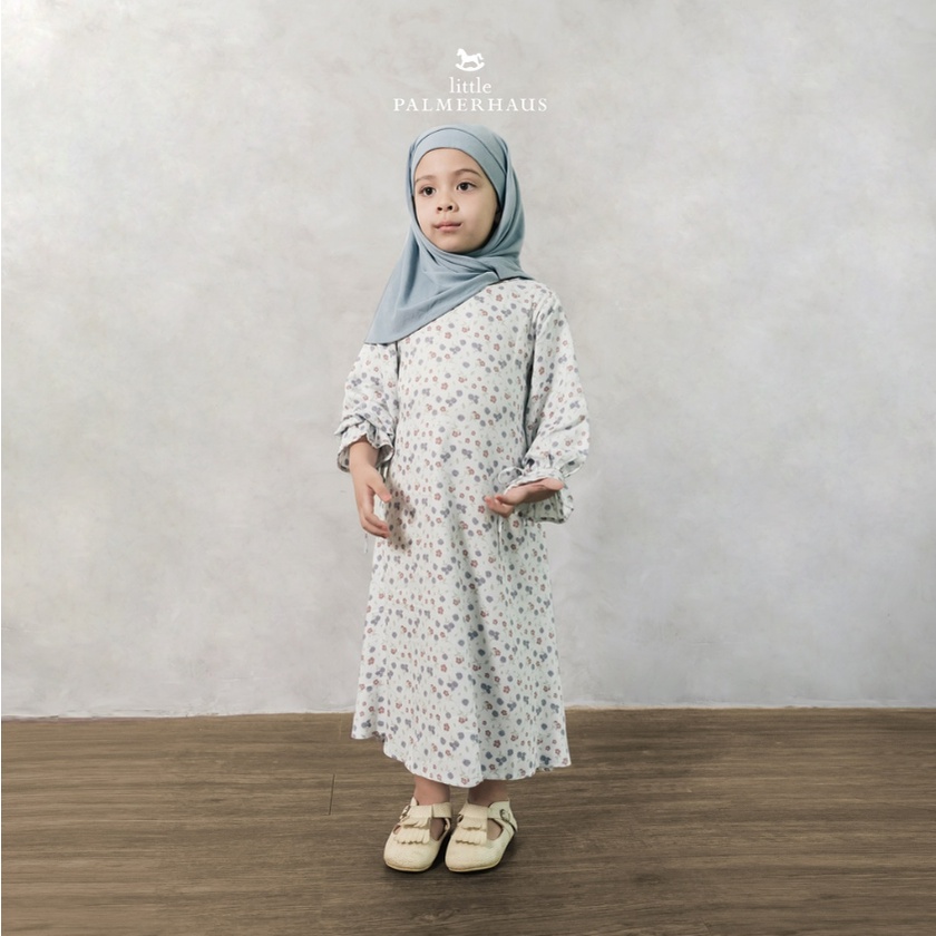 Little Palmerhaus Jardin Gamis 1-6 Tahun Gamis Bunga Lebaran / Dress Panjang Raya / Pakaian Muslim CBKS P10