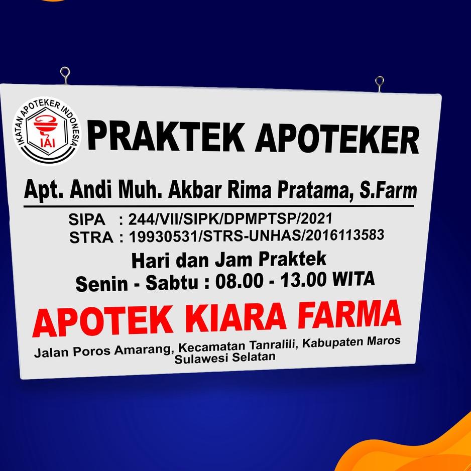 

Update Keren PAPAN NAMA APOTEK / APOTEKER