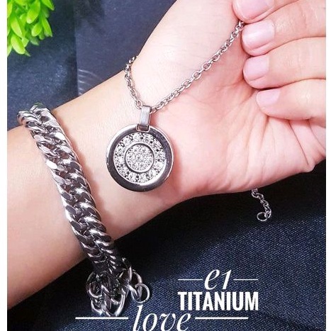 Set Gelang Dan Kalung Titanium 803a11