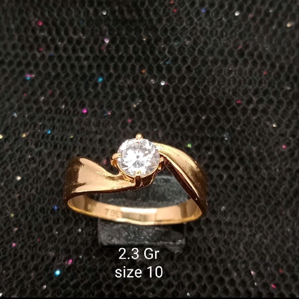 Cincin Emas 17K - 2.3 gr Kadar 750 - 450