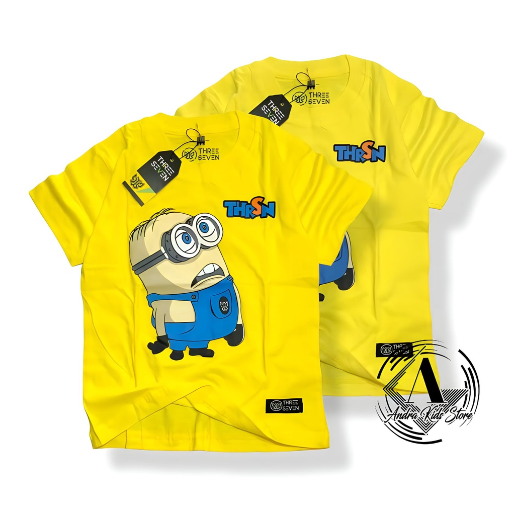 Bajuanak laki laki prempuan kaos distro anak usia 1-10 tahun karakter minion