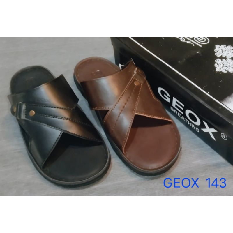 sandal geox sandal pria asli kulit sapi