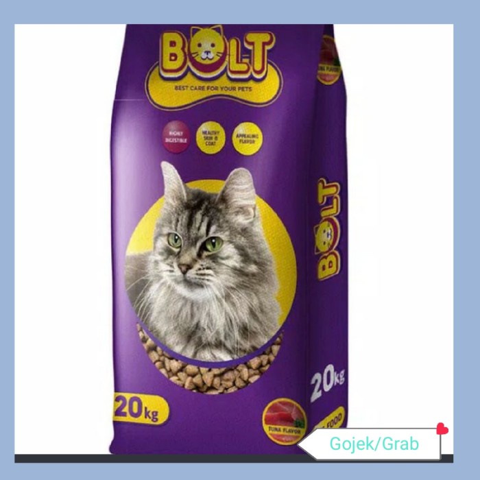 Makanan kucing- Bolt 20kg