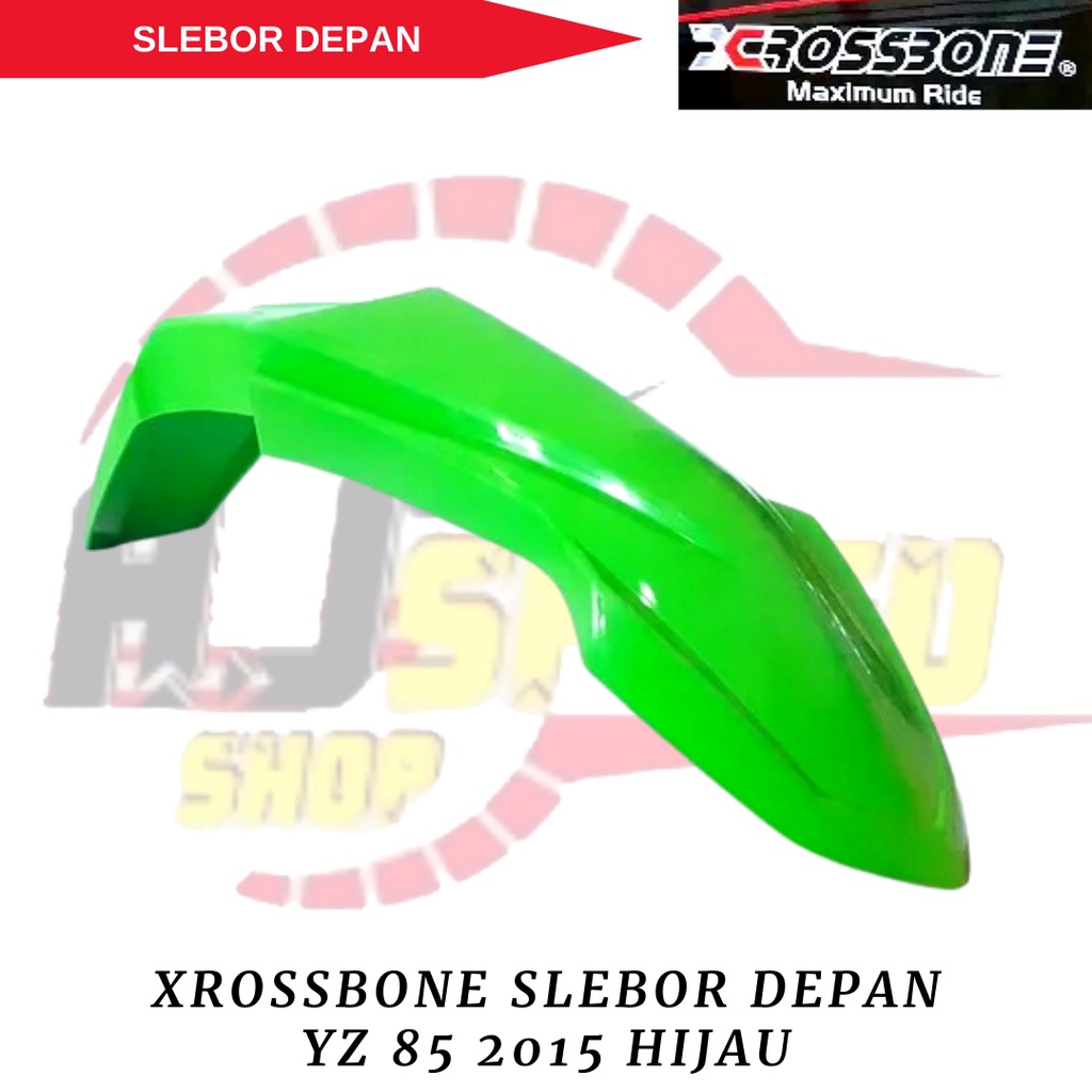 Xrossbone Crossbone Slebor Spakbor Depan YZ 85 2015 Warna Hijau D6131218 / Xrossbone Slebor Depan / 