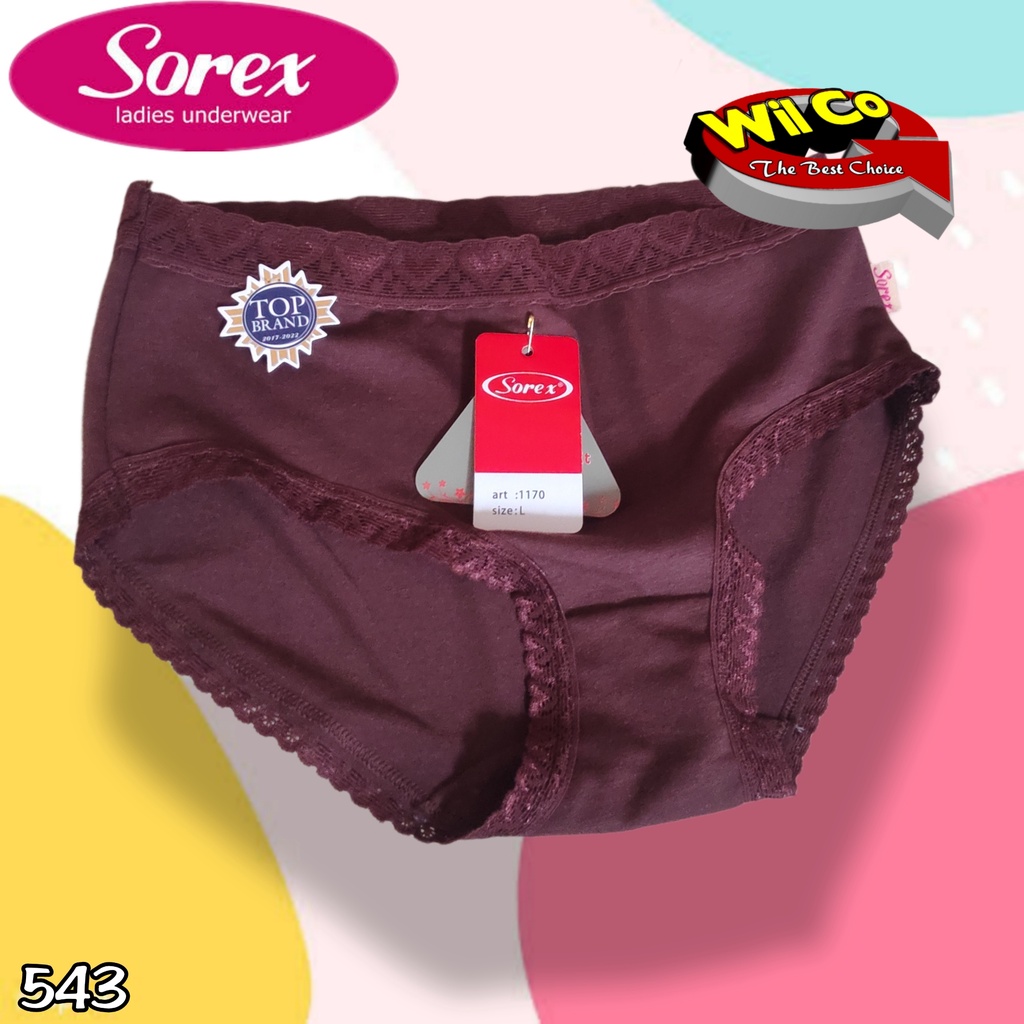 K543 - (Harga Per 1 Potong) CELANA DALAM WANITA PAKAIAN WANITA PAKAIAN DALAM SOREX SIZE M - QL MULTYCOLLOR