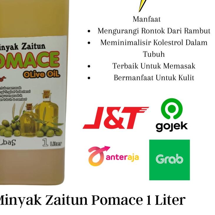 

۞ Olive Oil Pomace \ Minyak Zaitun Pomace 1 LITER Kemasan Albas Untuk Menumis Dan Memasak ✸