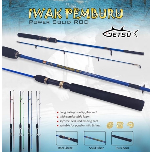 JORAN PANCING FIBER SOLID GETSU IWAK PEMBURU 120-150 SUPER KUAT dan Murah