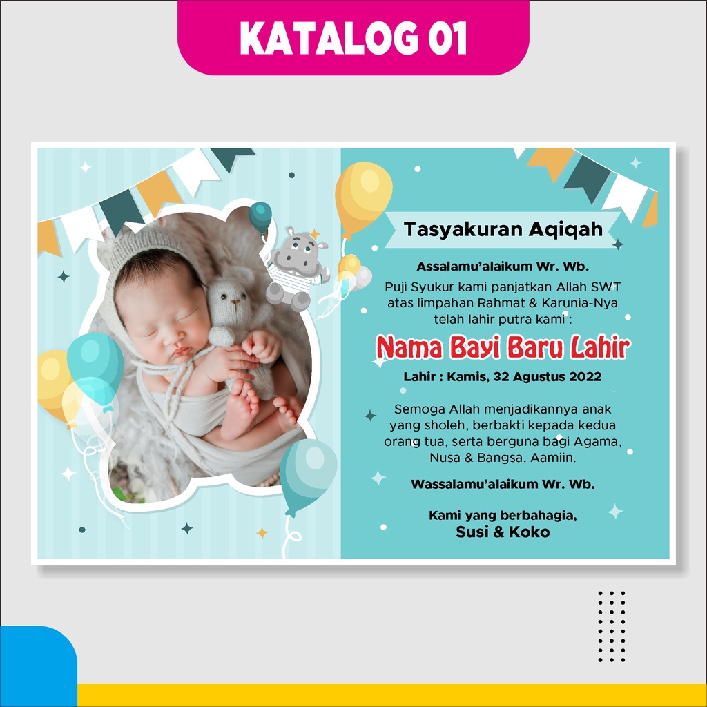 

Stiker tasyakuran aqiqah