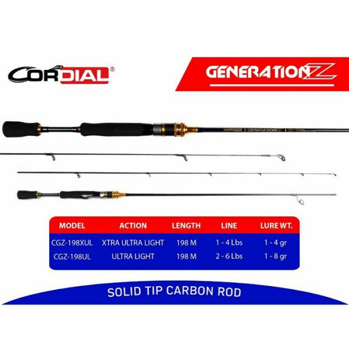 Terlaris Joran Ul Solid Tip Kaizen Saitama Kurosaki Cordial Generation Z