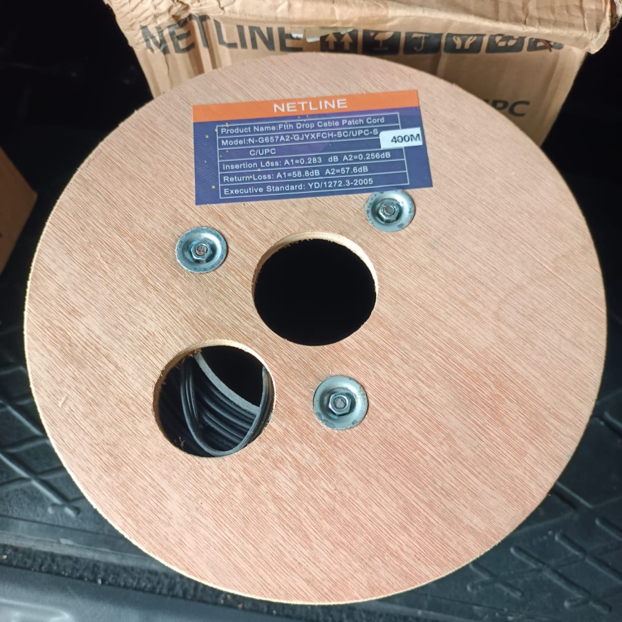 Netline Kabel FO 400Meter Sc To Sc Single Mode - Kabel Fiber Optic 400M