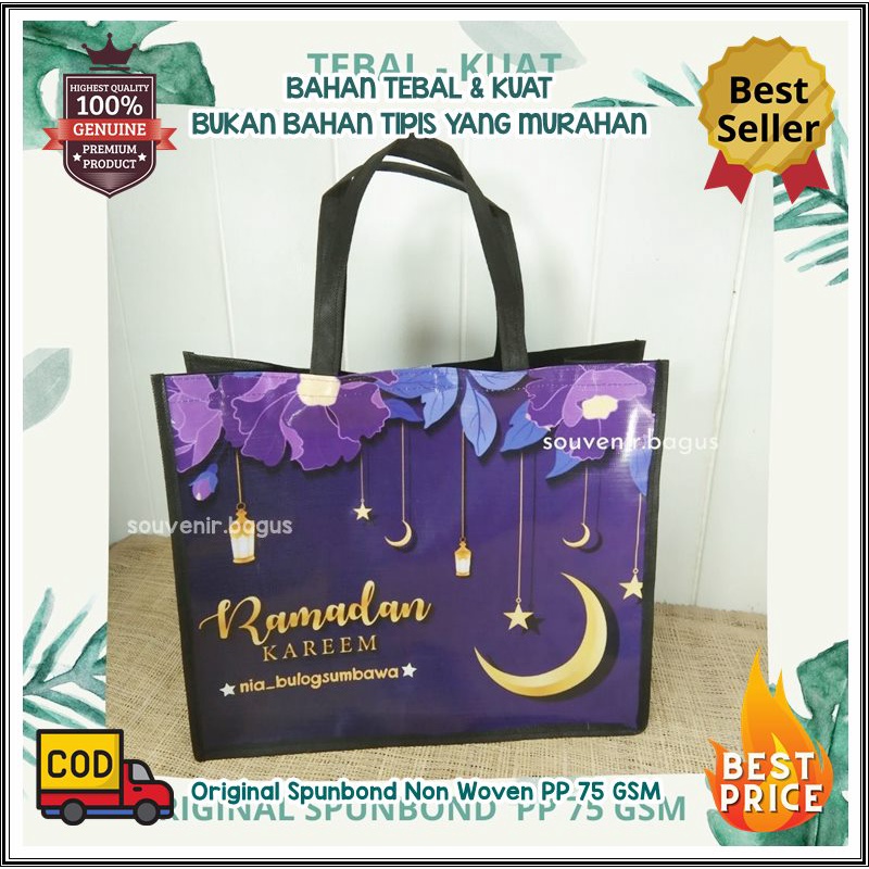 Tas Bidan Partus Souvenir Lebaran Haji Umroh Custom Parcel Ramadan Tas Idul fitri tas hantaran puasa ramadhan jumbo besar muat zakat fitrah