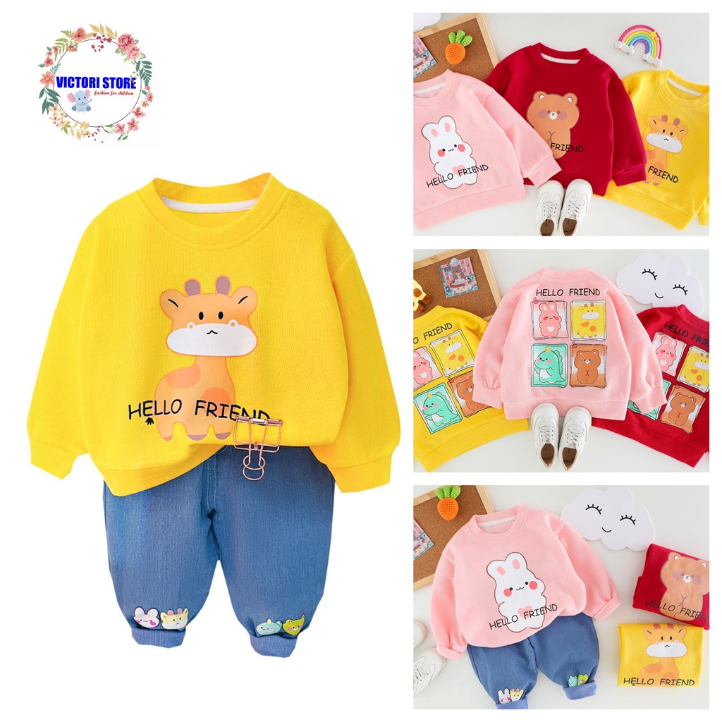 Setelan Anak JETT Baju Anak Laki Laki dan Perempuan Couple