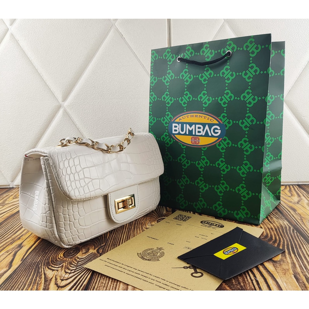 BUMBAG - Tas Selempang Wanita Tas Wanita Import Tas cewek Bag Wanita Cewek Croco Mini Tali Rantai Pesta Kondangan Terbaru Sling Bag - Tas Selempang Wanita Import Croco Hand Bag Terbaru Kekinian Original Branded - Sophie Alsaa Bag 191595