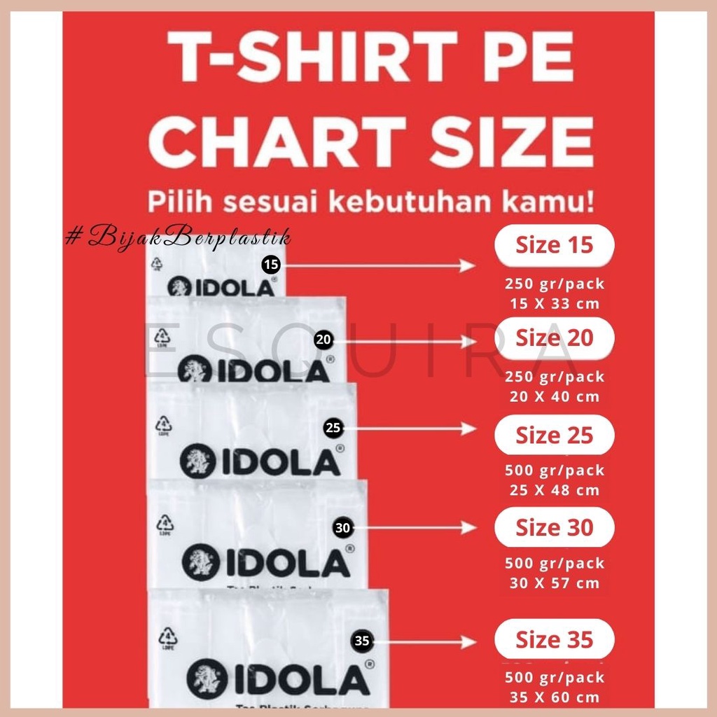 Kantong Kresek Plastik PE Idola Transparant PEX