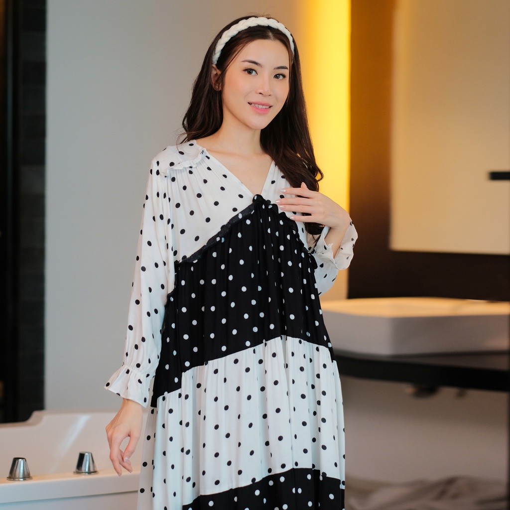 Ladybydiana ESMERALDA HOMEY DRESS Rayon Premium Baju Tidur Wanita Non Busui