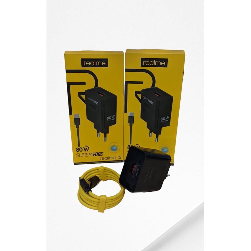 Charger REALME 12 Fast Charger 80W SUPERVOOC