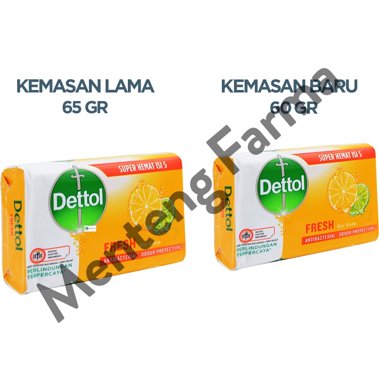 Sabun Mandi Batang Dettol Profresh Fresh - 60 gram