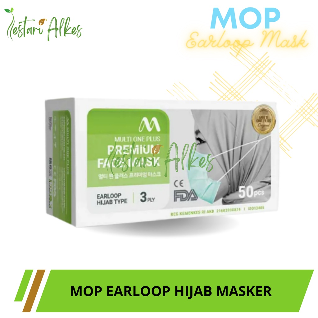 Masker MOP Medis Premium/Surgical Multi One Plus (3 Ply / 4 Ply)