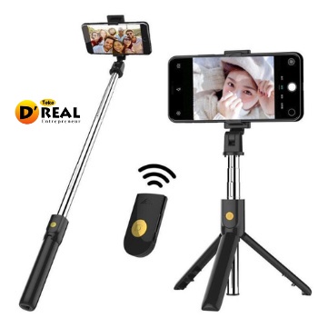 Tripod Tongsis Bluetooth 3in1 with Remote Bluetooth Selfie / Tongsis Selfie JC11