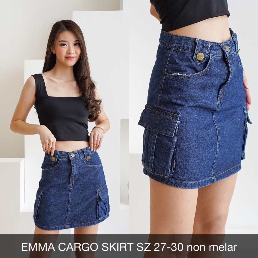 ROK JEANS WANITA EMMA CARGO SKIRT-SYS CLOTHIER